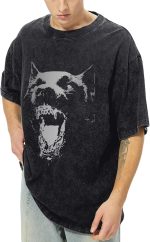 Oversized Graphic Tees Vintage Shirt Men Baggy  Cotton Acid Wash T Shirts Harajuku Streetwear Aesthetic Top